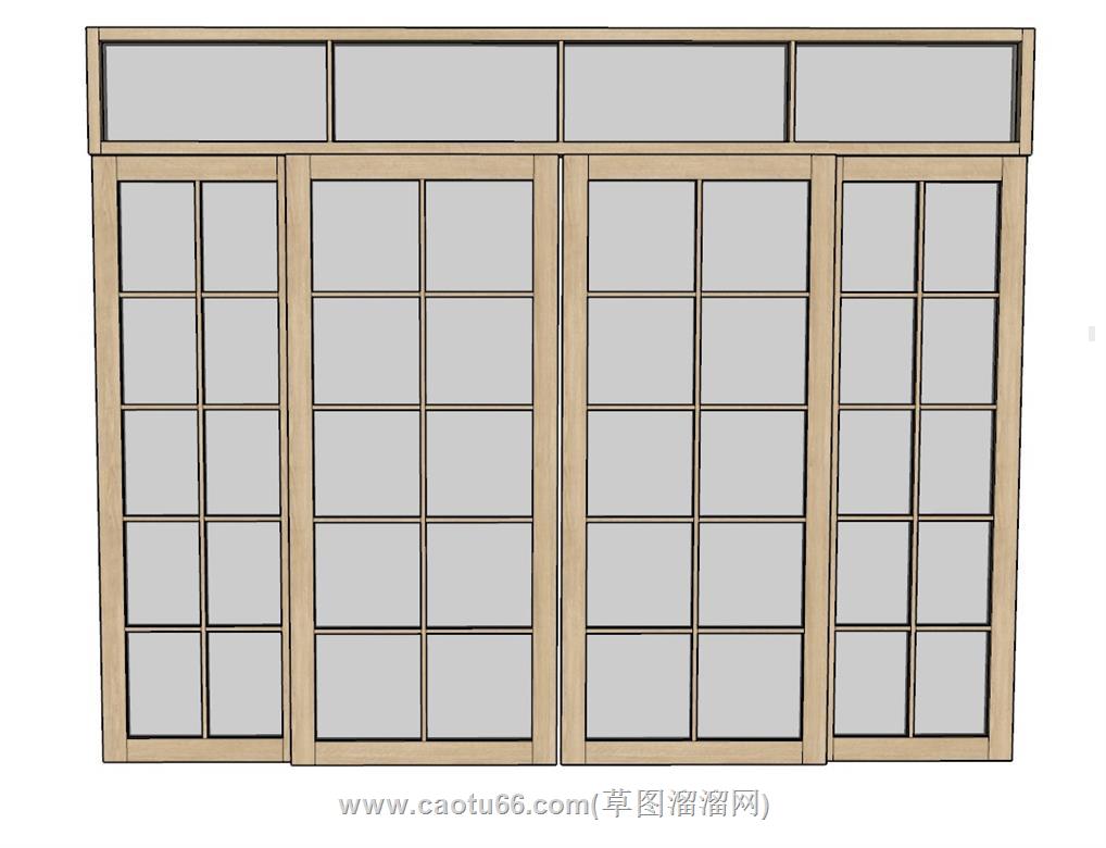 移门推门SU模型