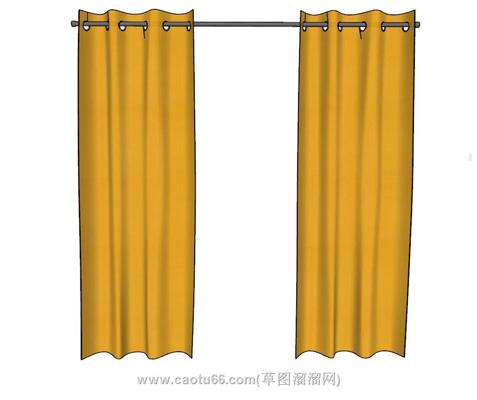 窗帘SU模型