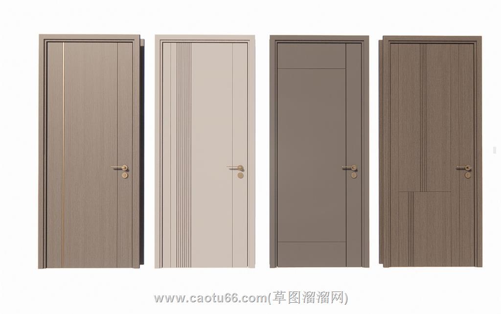 室内门房门SU模型