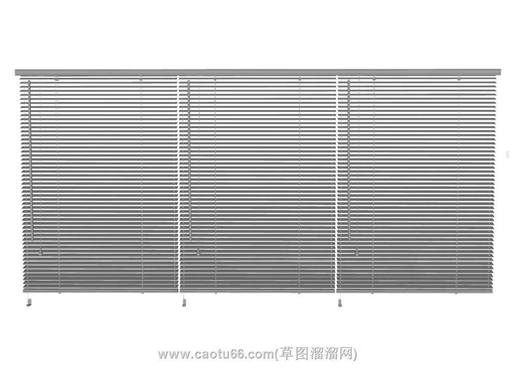 百叶窗窗帘SU模型