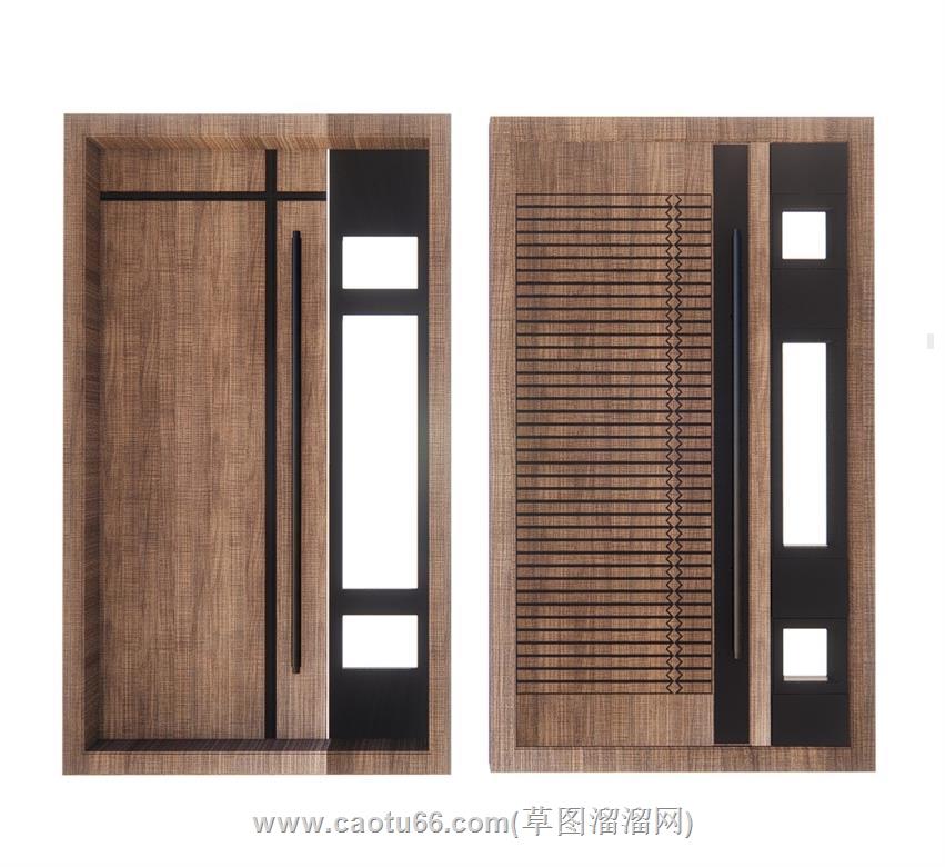 子母门室内门SU模型