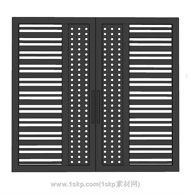 铁门SU模型