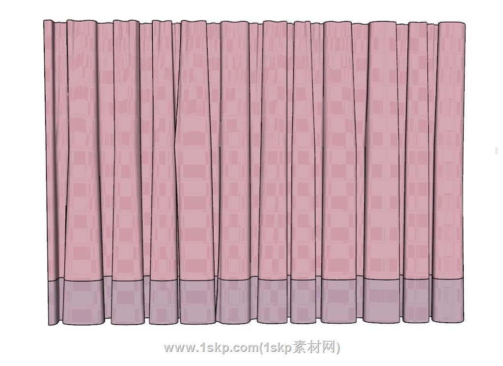 窗帘SU模型