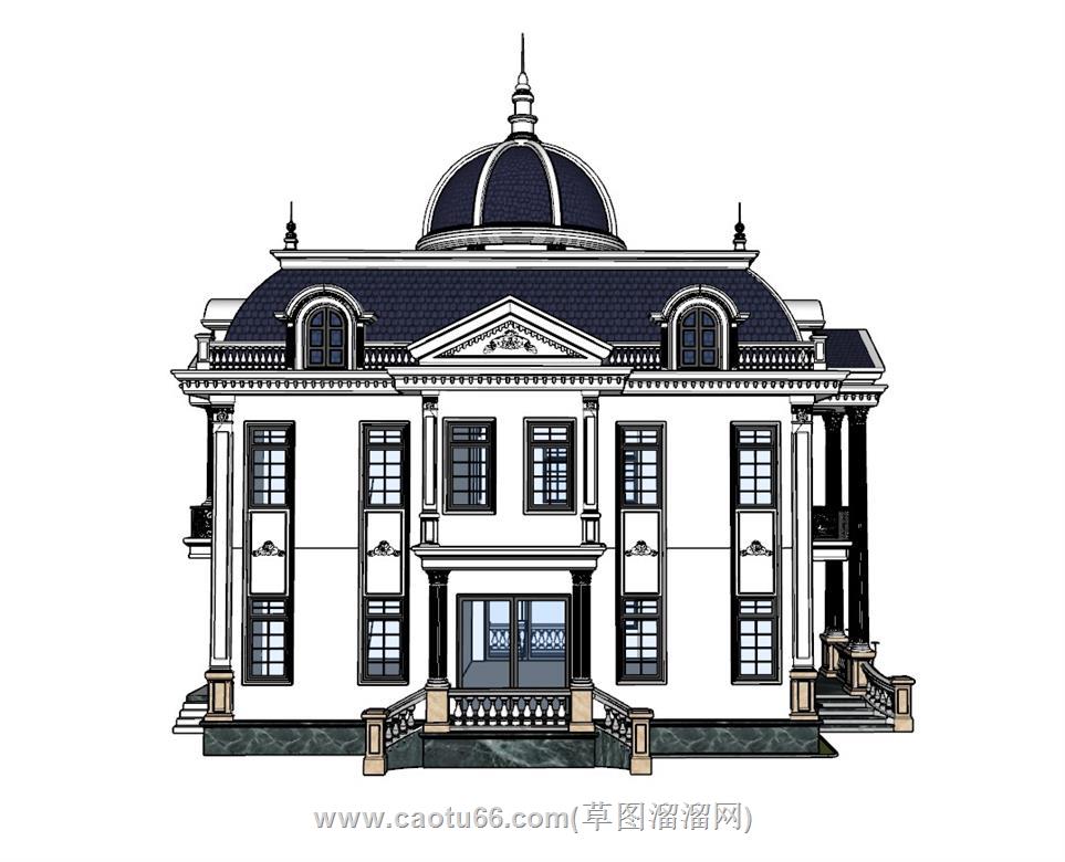 欧式私人别墅SU模型