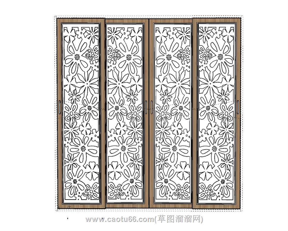 推拉门移门SU模型