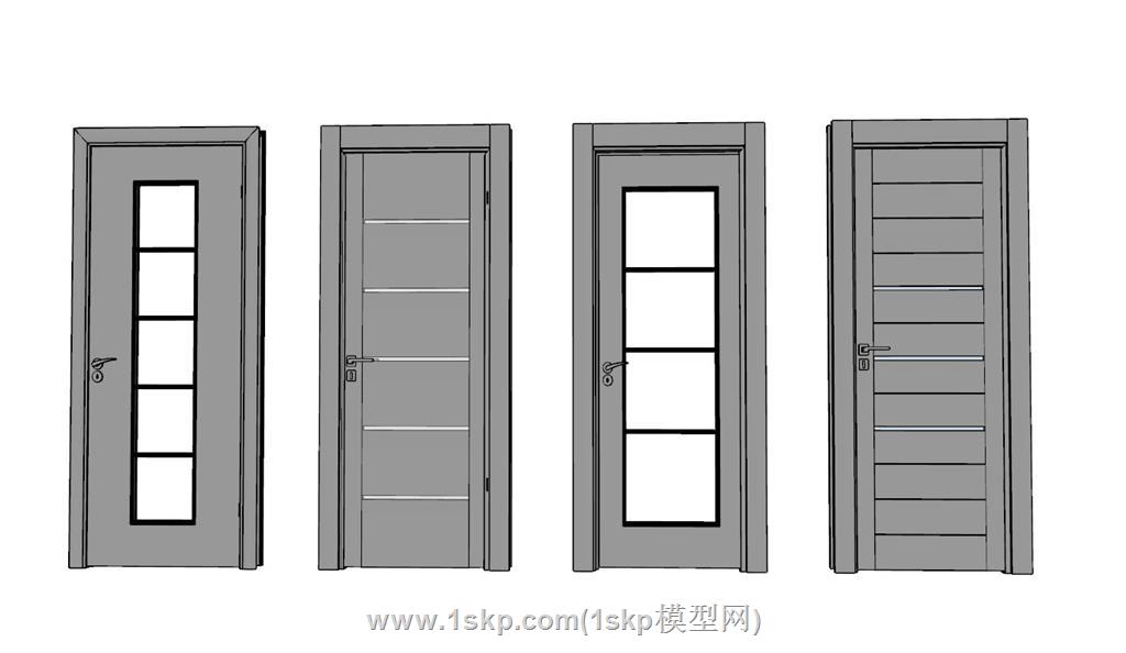 室内门房门SU模型