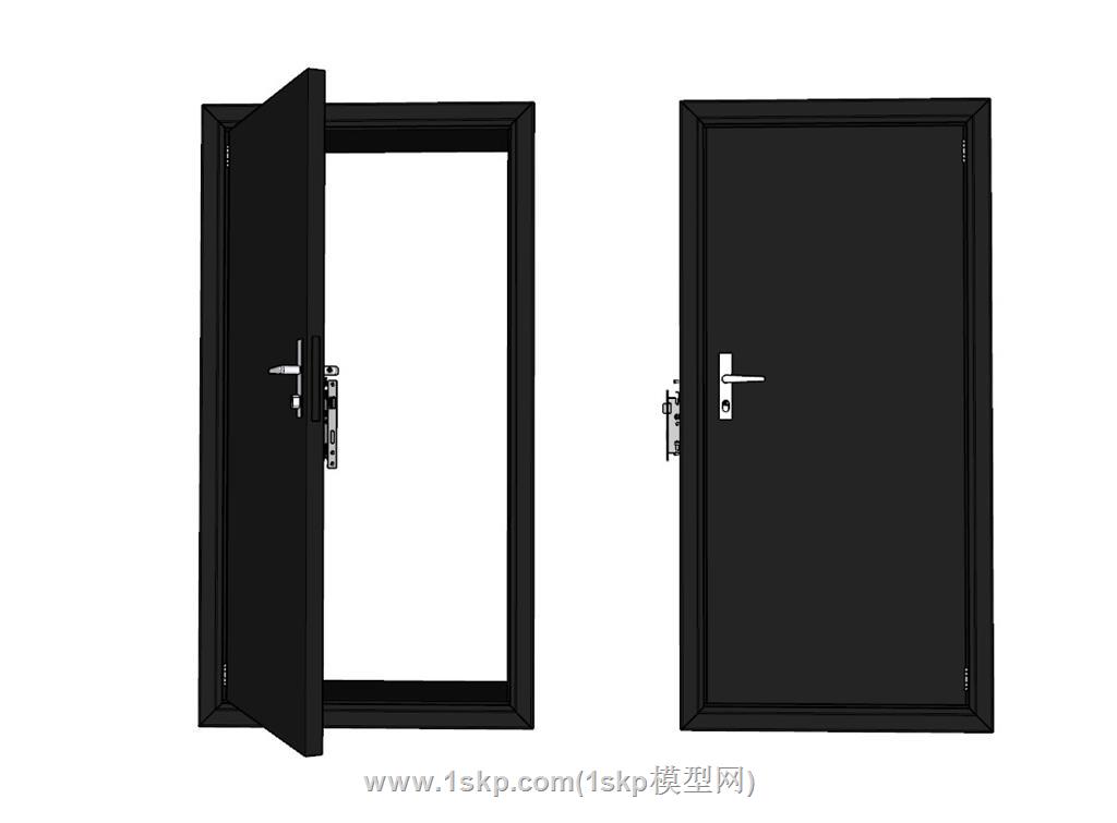 防盗门室内门SU模型