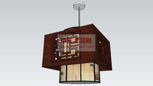 中式吊灯灯具SU模型