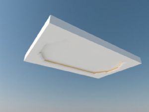 石膏吊灯封顶SU模型 免费sketchup模型下载
