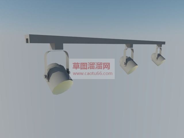 轨道灯射灯灯具SU模型