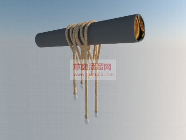 麻绳吊灯SU模型