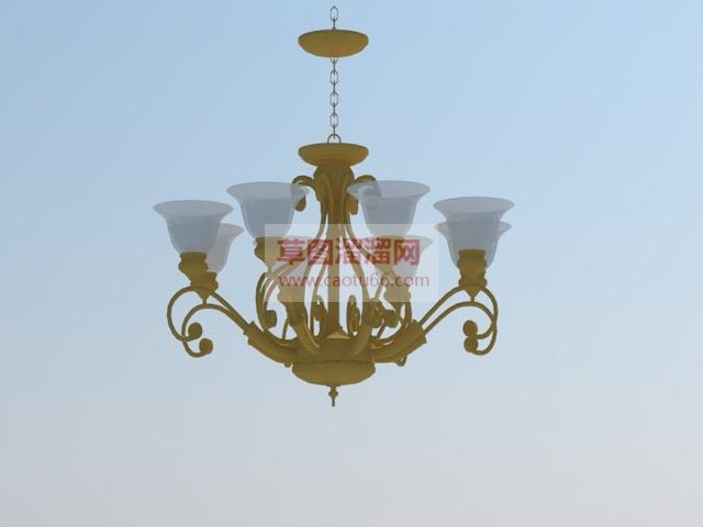 吸顶灯吊灯灯具SU模型
