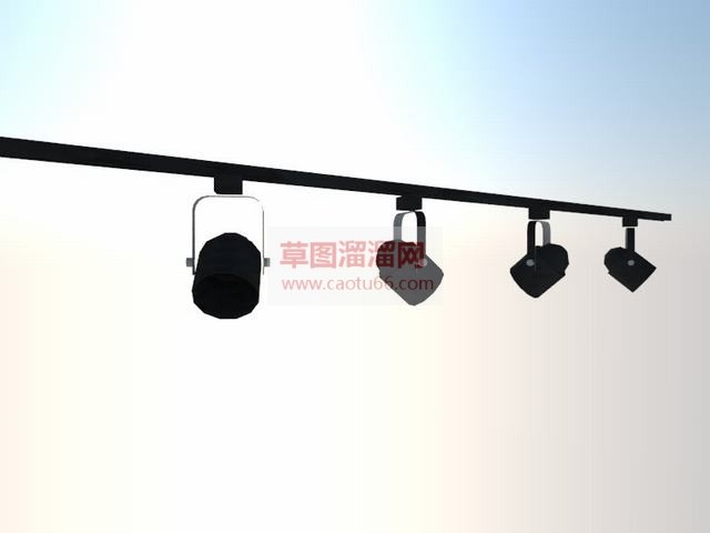 轨道灯射灯SU模型