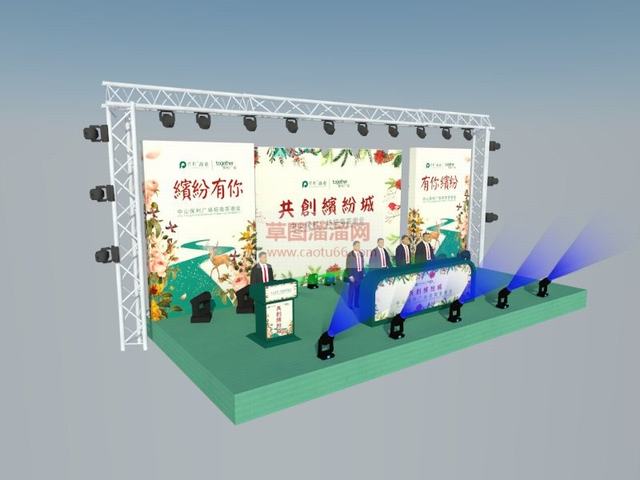 舞台灯光架桁架SU模型