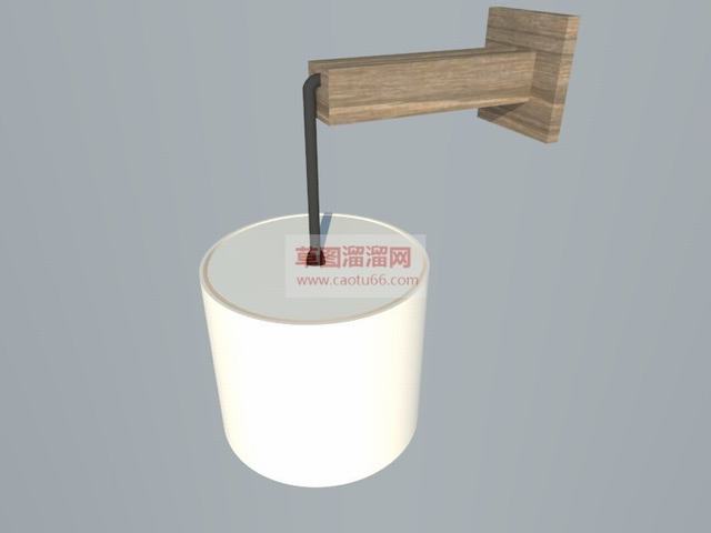 中式壁灯灯具SU模型