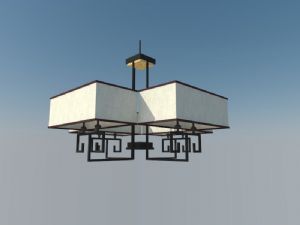 中式灯具吊灯SU模型