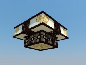 新中式灯具吊灯SU模型