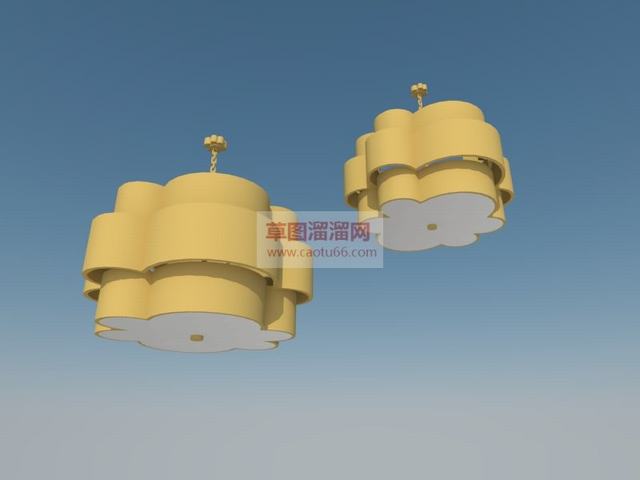 花朵吊灯灯具SU模型