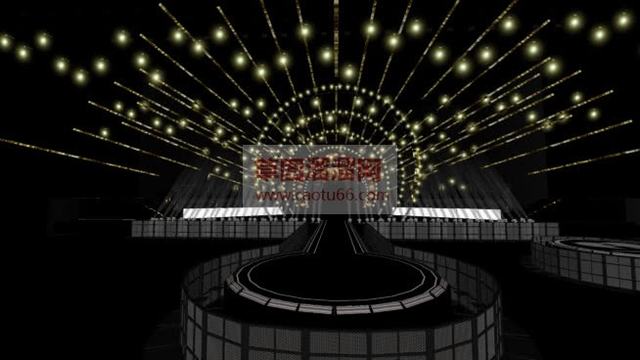 灯光舞台T台SU模型