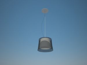 筒型吊灯灯具SU模型