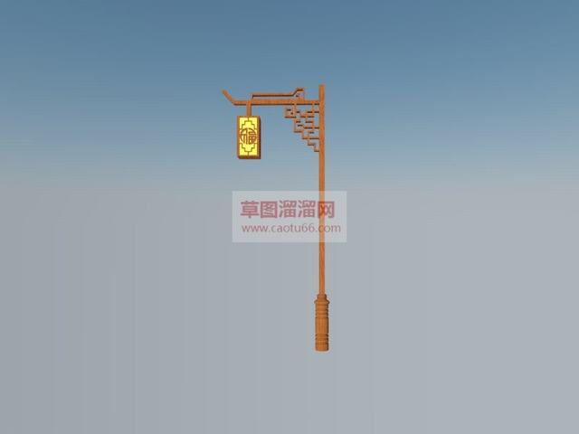 中式路灯景观路灯SU模型