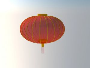 红灯笼喜庆装饰SU模型