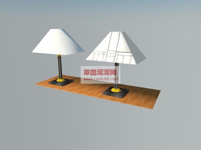 桌灯台灯灯具SU模型