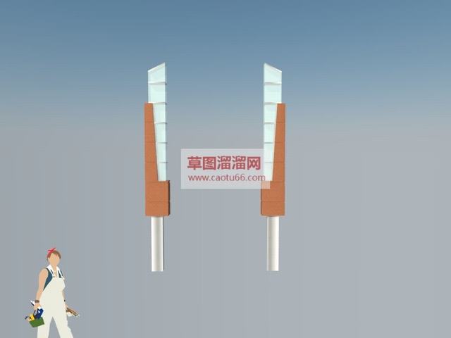 路灯SU模型