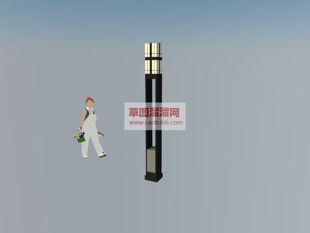 中式园林景观灯景观灯SU模型