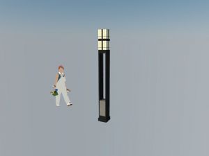 中式园林景观灯景观灯SU模型