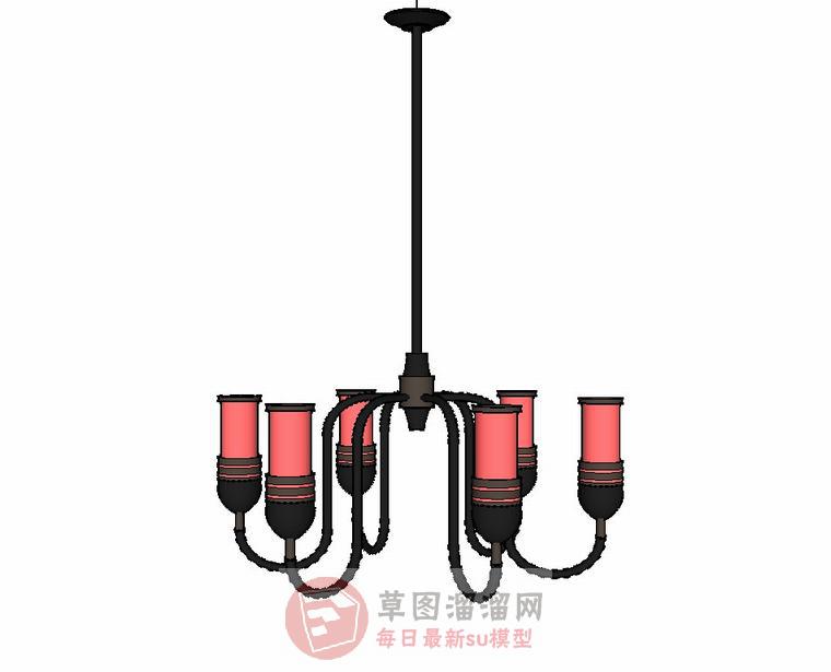 欧式灯具欧式灯灯具SU模型
