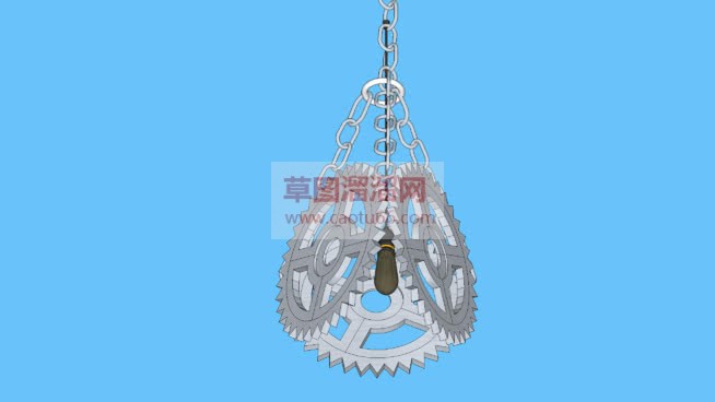 工业风格齿轮SU模型