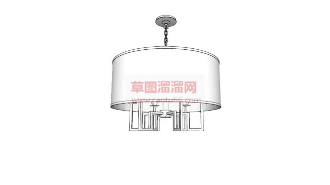 简易小吊灯偏SU模型