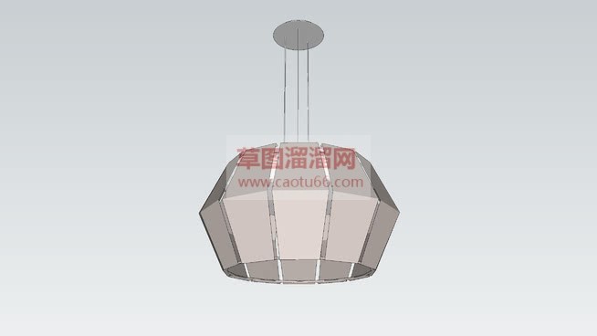 多面体吊灯SU模型