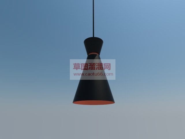 筒型小吊灯装SU模型