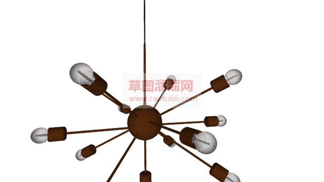 创意吊灯装饰SU模型