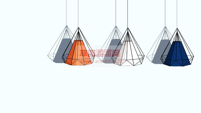 简易装饰小吊SU模型