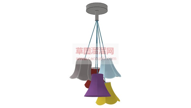 花朵形状小吊SU模型