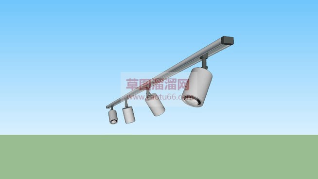 轨道灯射灯SU模型