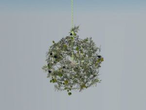 铁链吊灯装饰SU模型