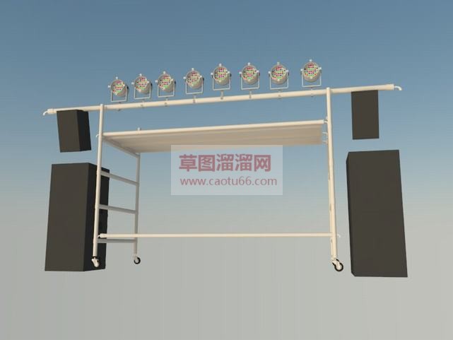 舞台灯光脚手SU模型