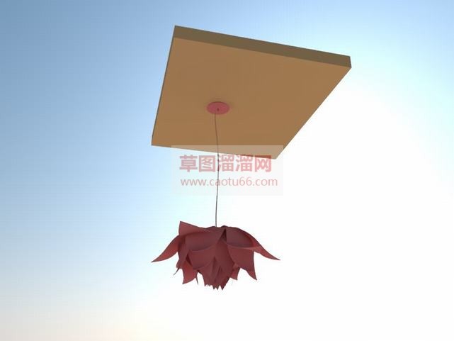 花蕊花朵吊灯SU模型