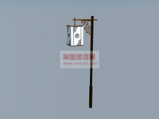 中式路灯skSU模型