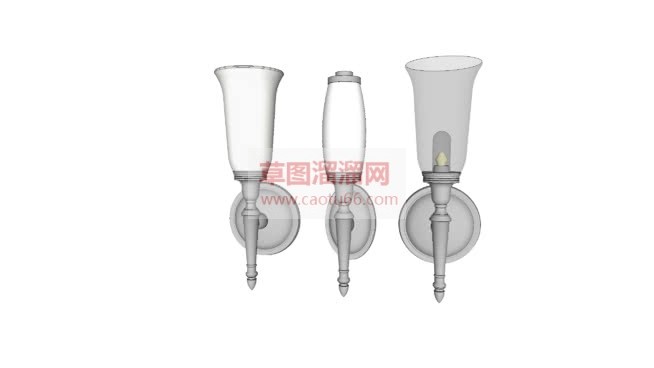 壁灯照明灯免SU模型