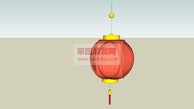 中式灯笼的免SU模型