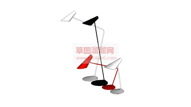台灯落地灯的SU模型