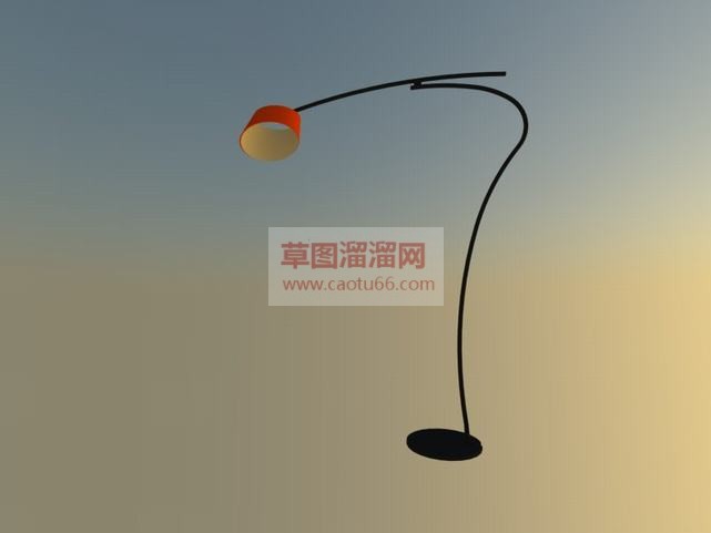 画长臂落地灯SU模型
