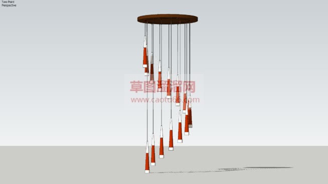 风铃吊灯免费SU模型