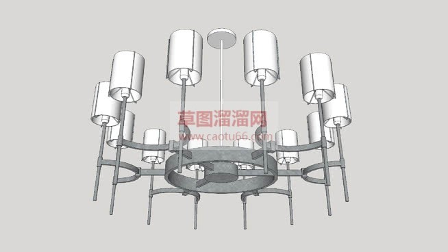 建模吊灯怎么SU模型