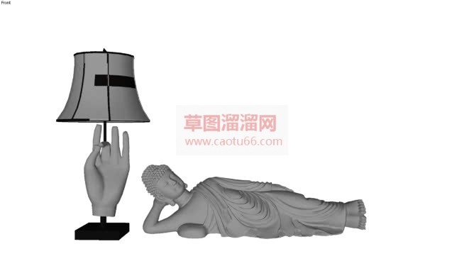 如何画佛像工SU模型